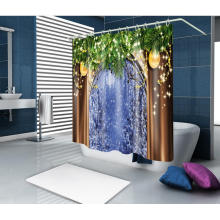 Wholesale customized printed shower curtain for bathroom curtain accessories